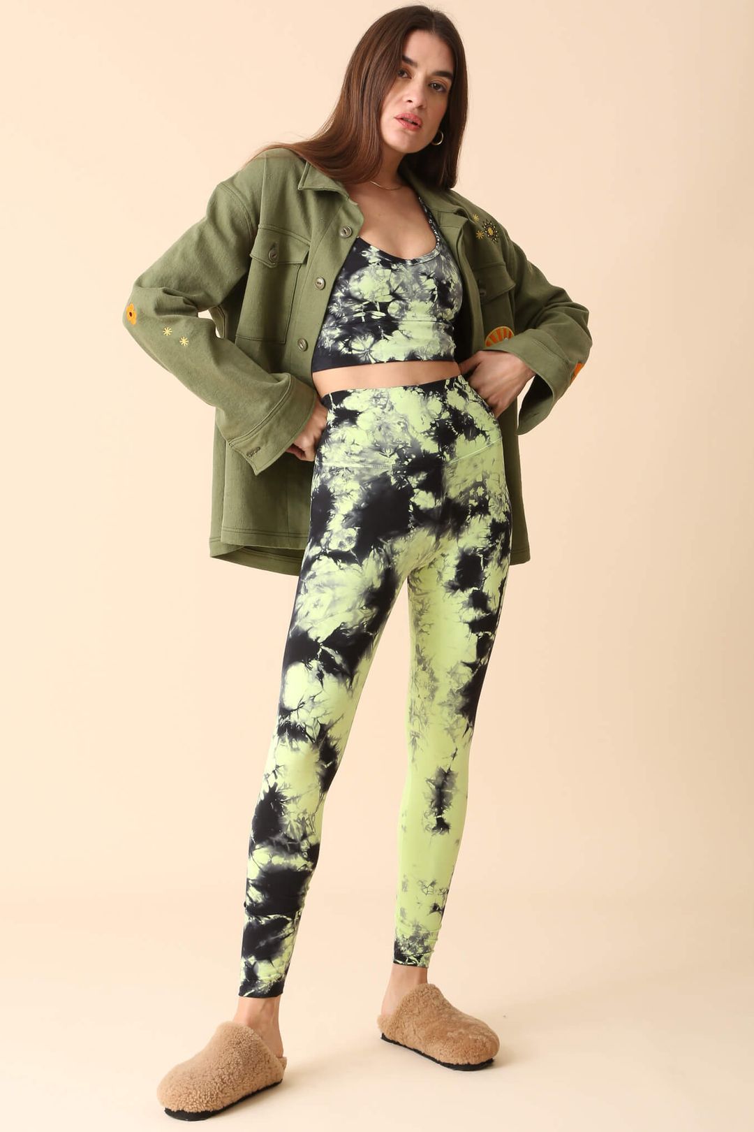 Venice Legging - Chartreuse/Onyx