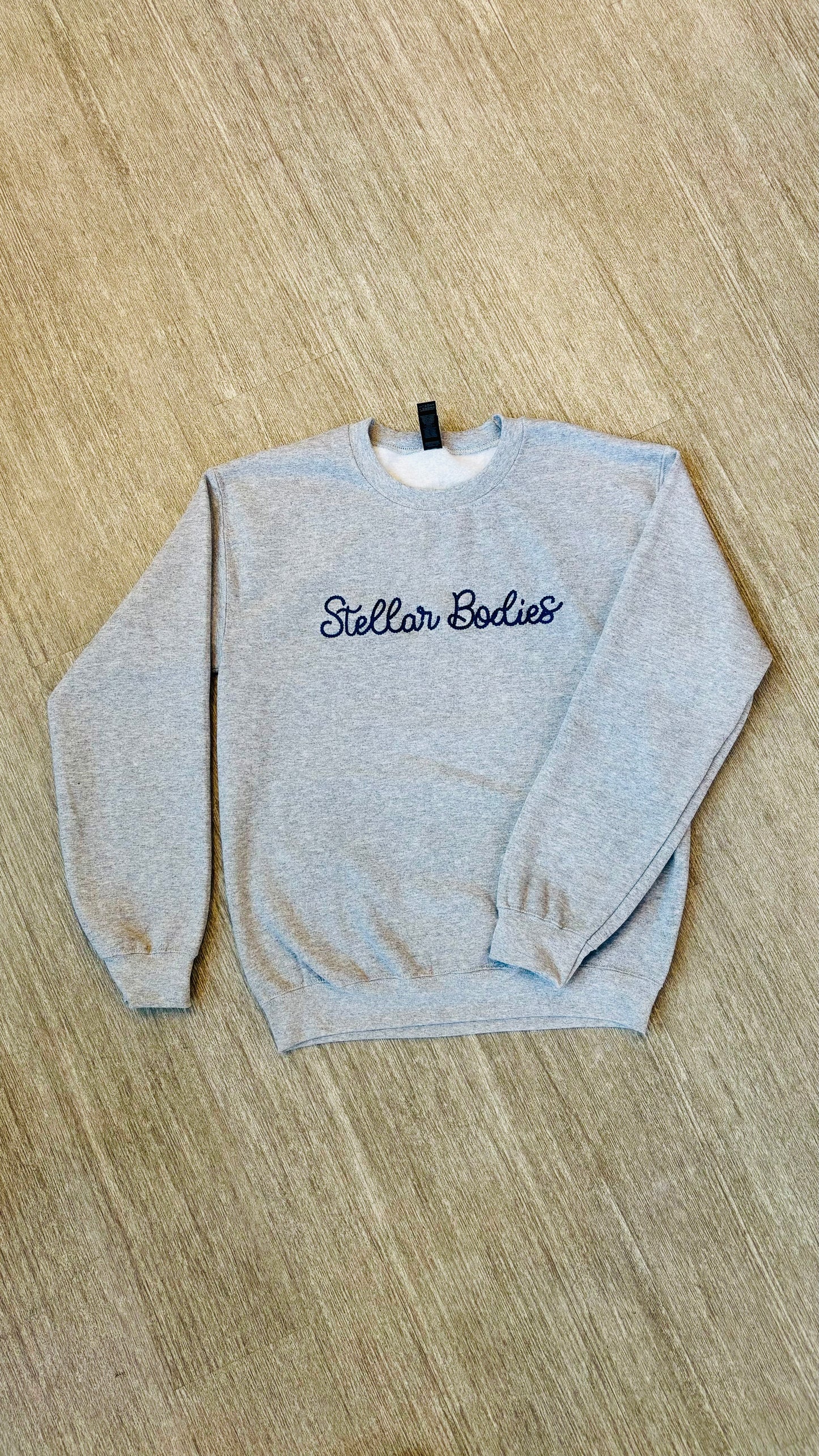 Stellar Bodies Grey Embroidery Sweatshirt