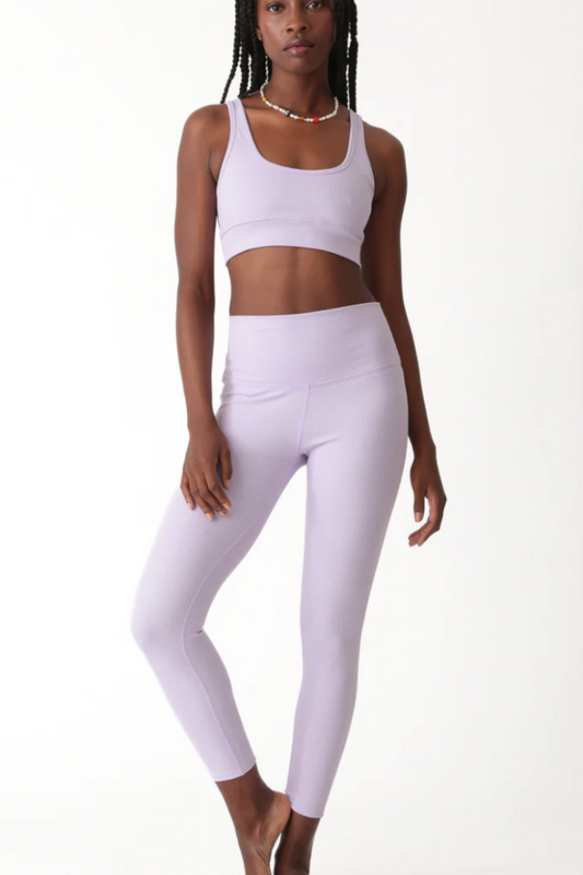 Venice Legging - Ribbed Lavender