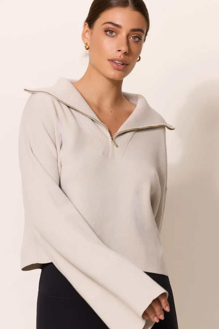 Olly Half Zip Cropped Sweater