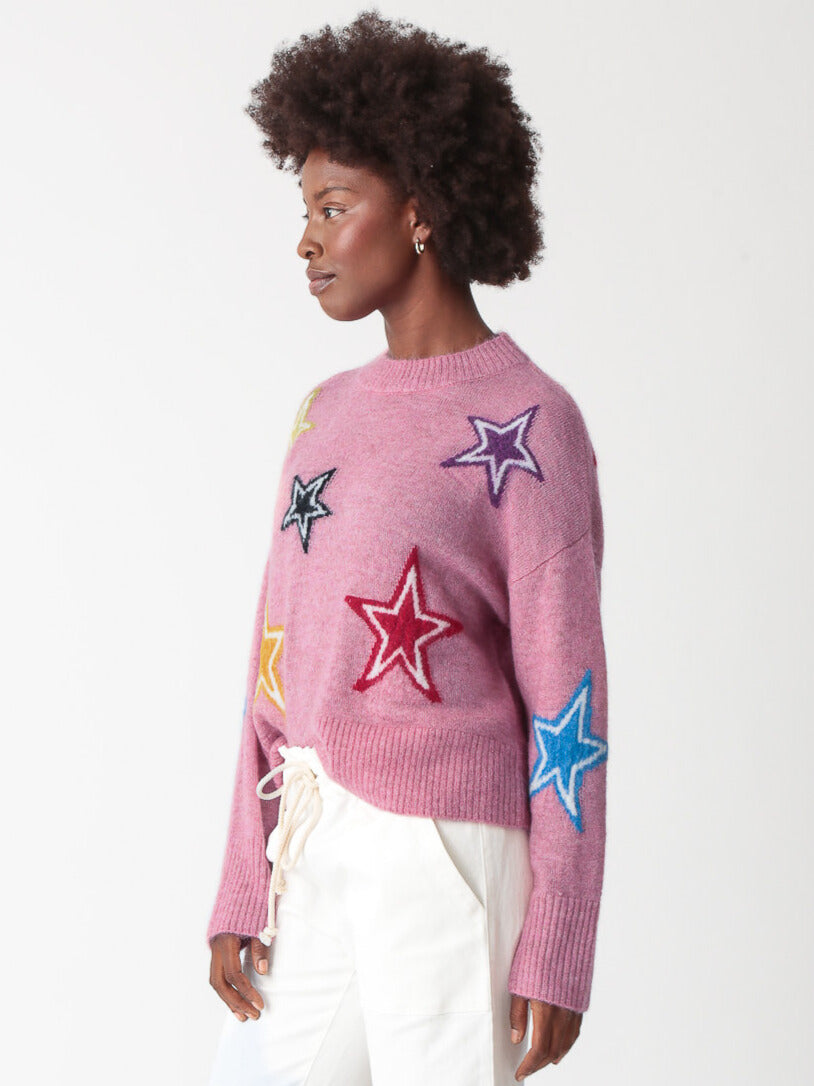 Leah Sweater Star - Pink