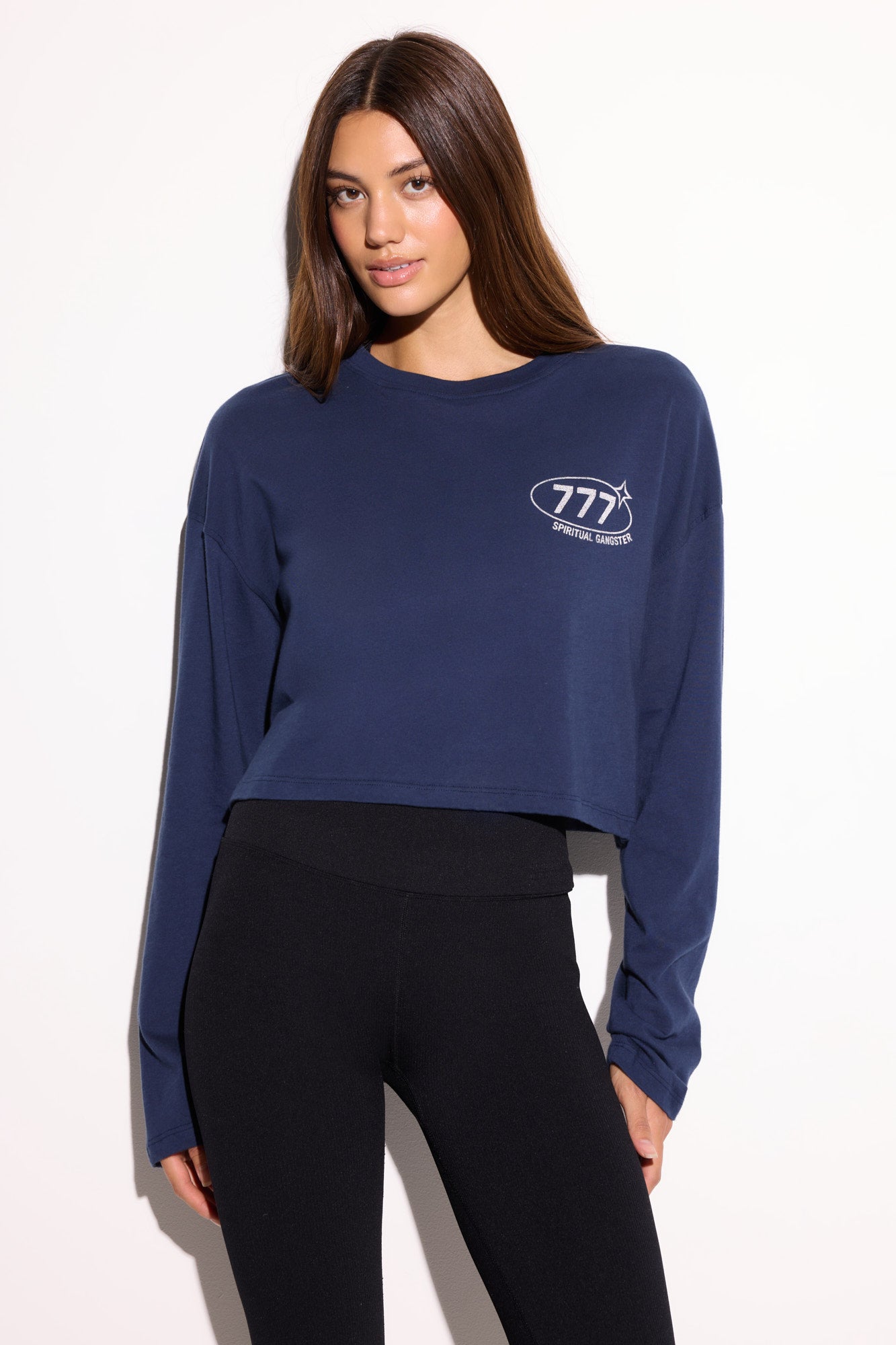 777 Pegasus Drew Longsleeve Top - Indigo