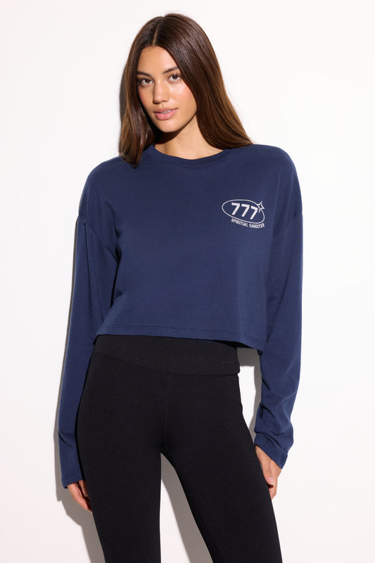 777 Pegasus Drew Longsleeve Top - Indigo