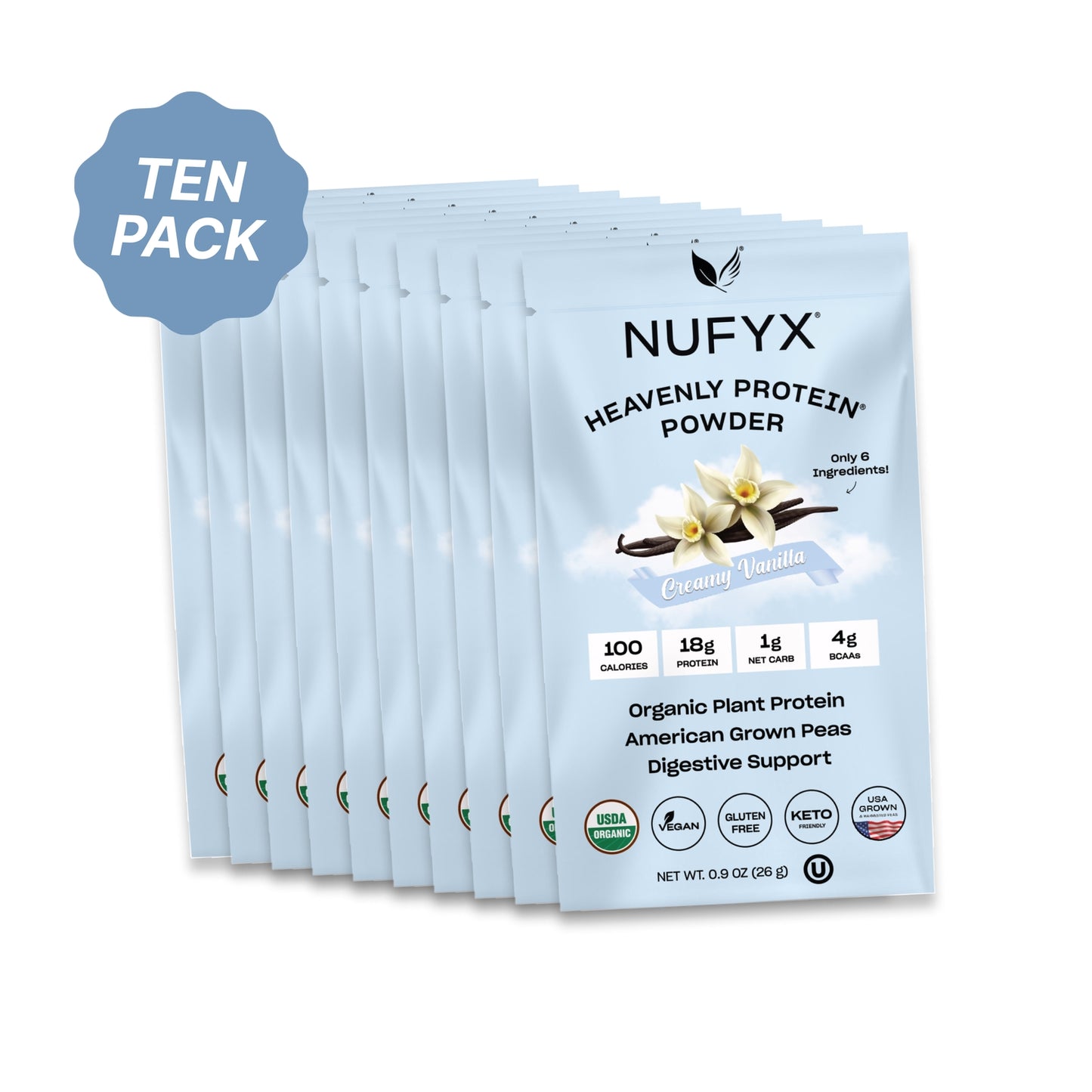 Heavenly Protein Powder - Vanilla - 10 Packets