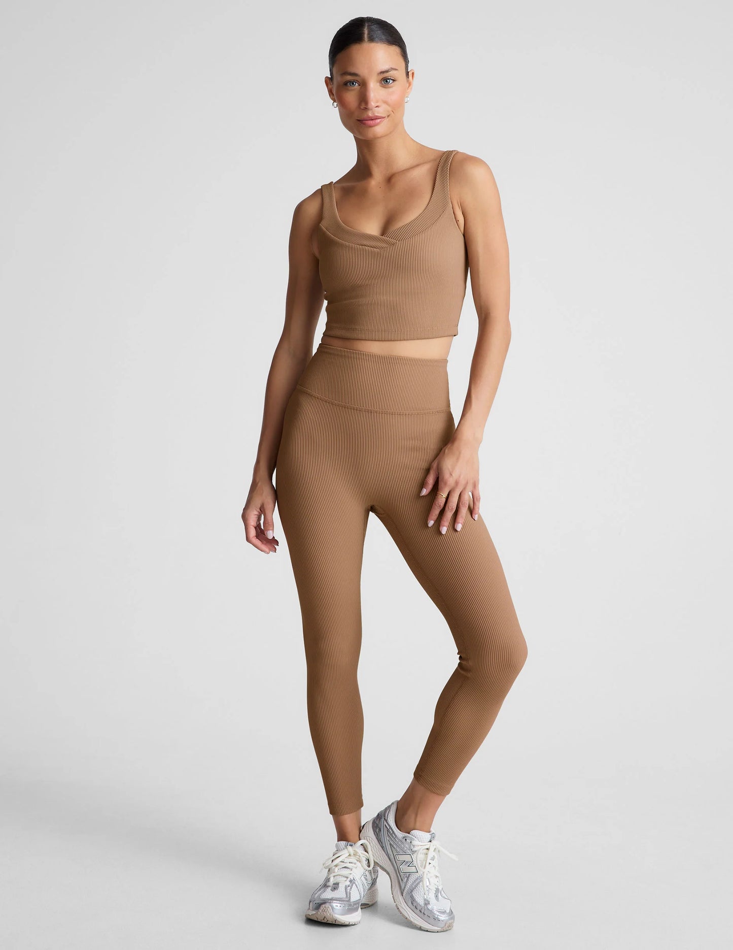 Impulse Cropped Tank - Desert Sand