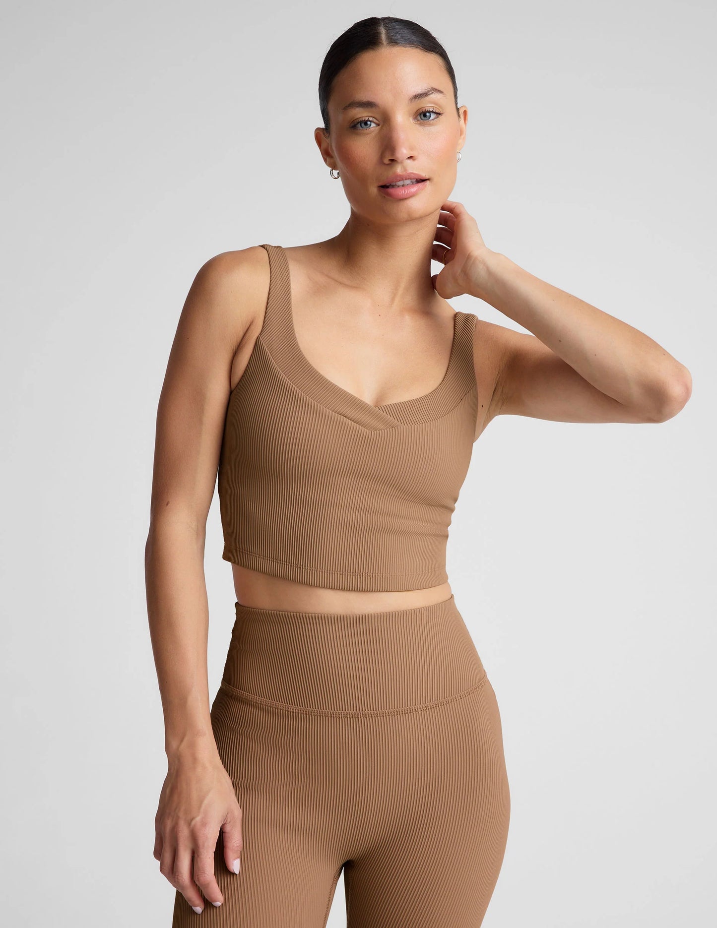 Impulse Cropped Tank - Desert Sand