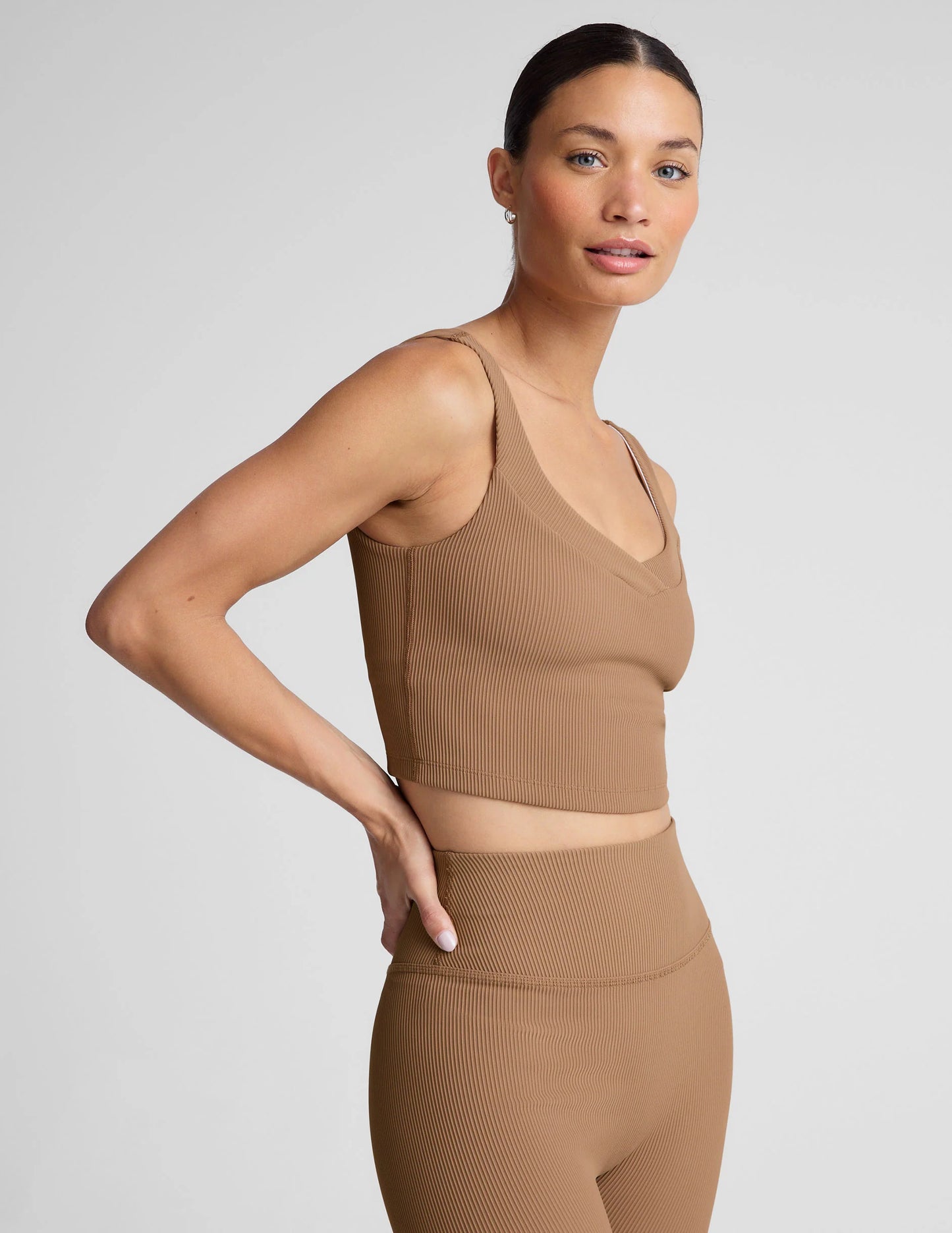 Impulse Cropped Tank - Desert Sand