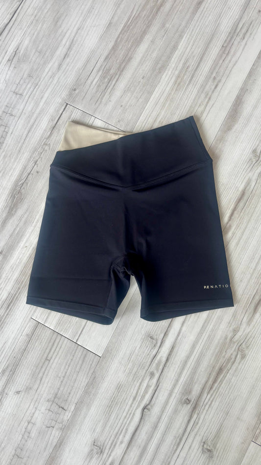 Wander 5 Bike Short - Black / Biscuit