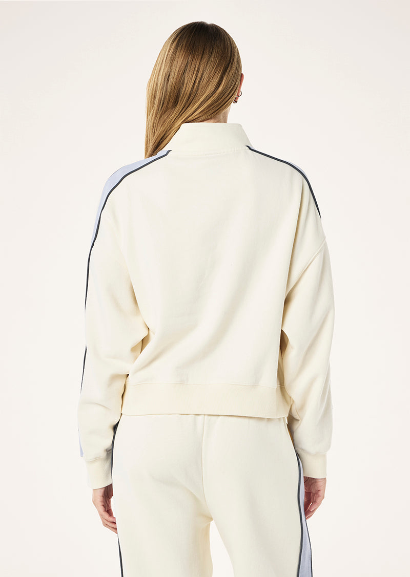 Align Zip Neck Sweat - Whisper White