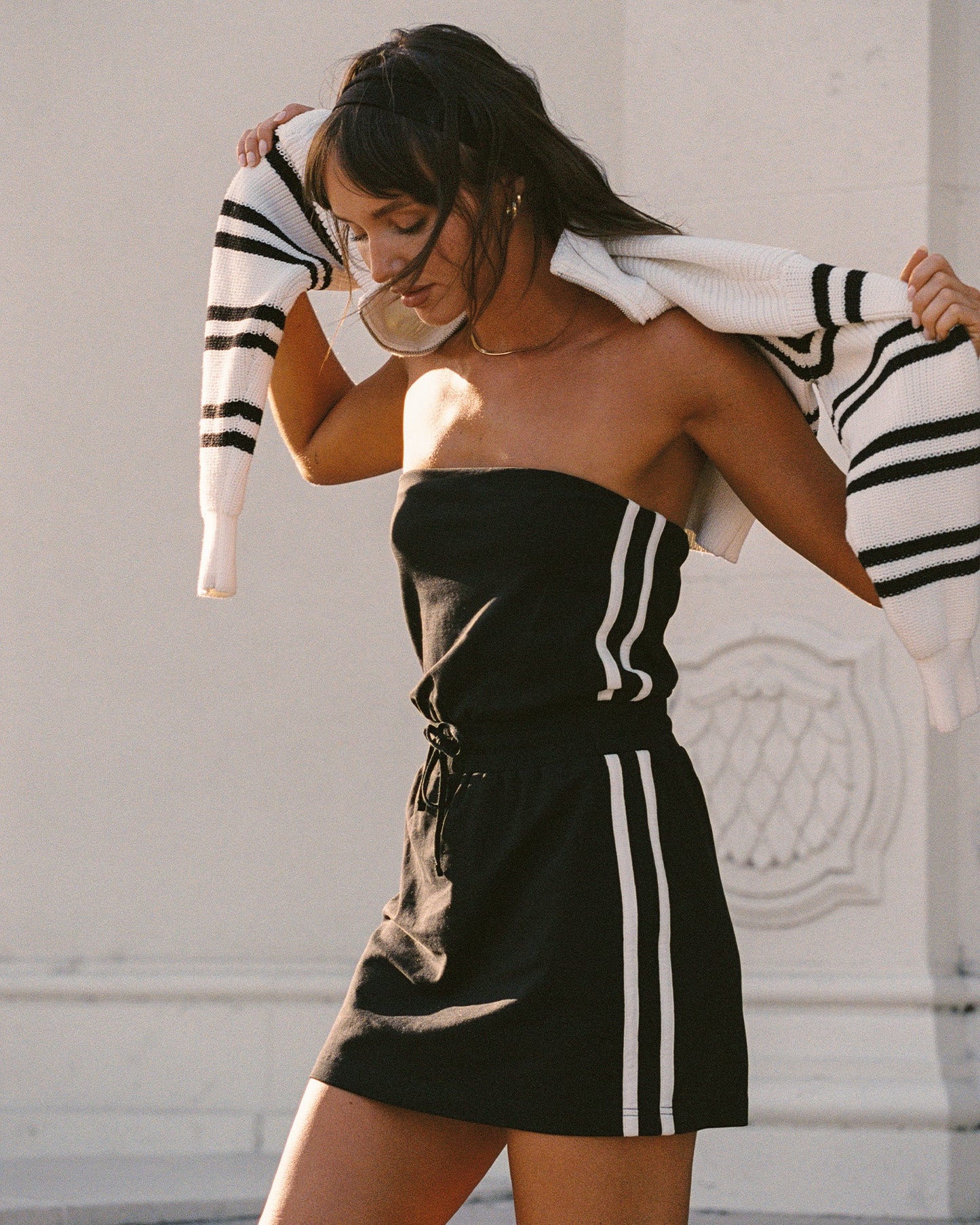 Decker Dress - Black/Cream