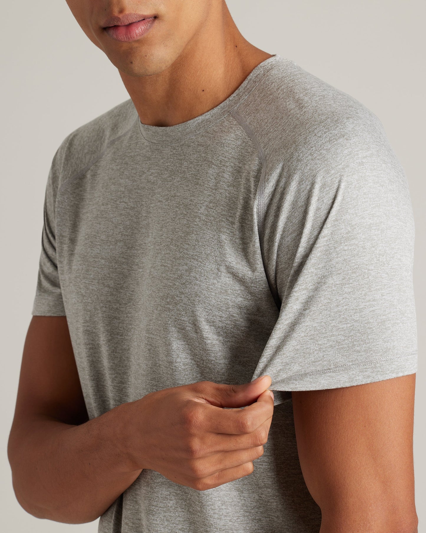 Mens Atmosphere Tee - Brushed Nickel / Sleet Hthr