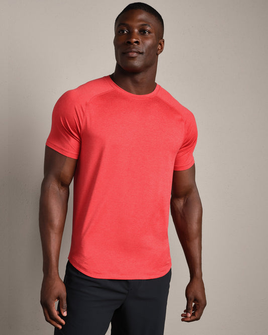 Mens Atmosphere Tee - Cabana Red Heather