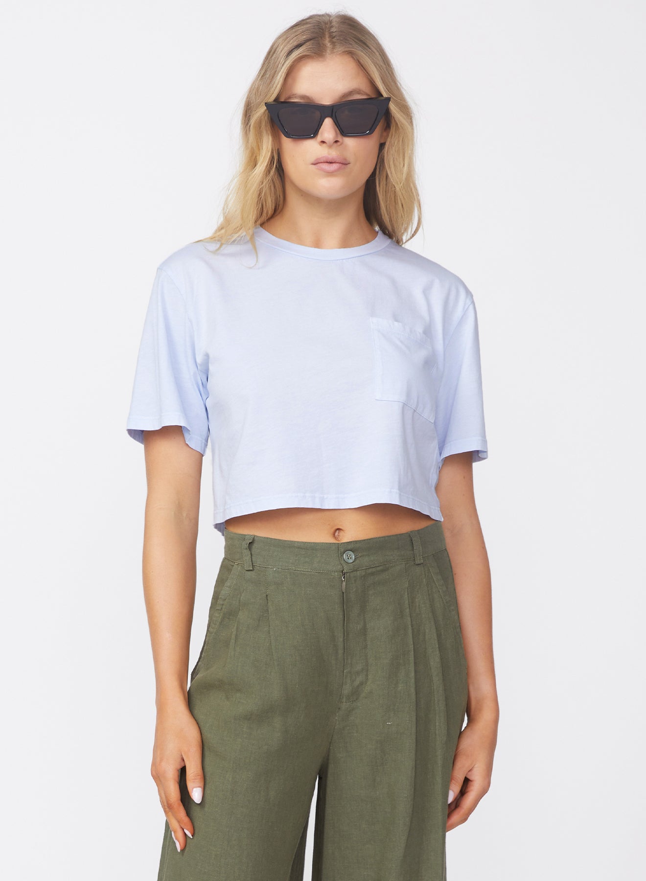 Cloud Jersey Short Sleeve Pocket Tee - White