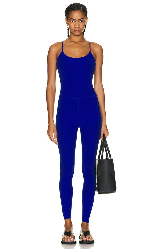 Spacedye Uplevel Midi Jumpsuit - Electric Royal Heather