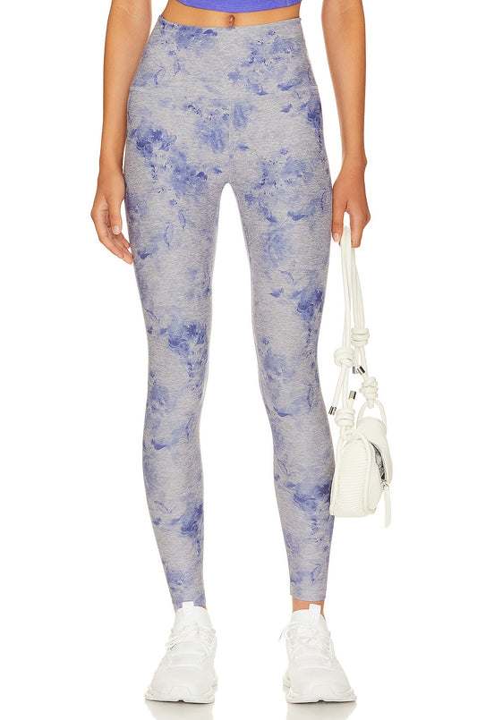 SoftMark Caught In The Midi High Waisted Leggings - Underwater Floral