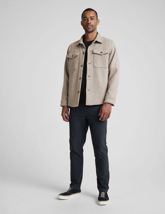 Men's Day To Night Wool Shirt Jacket - Oakstone Heather