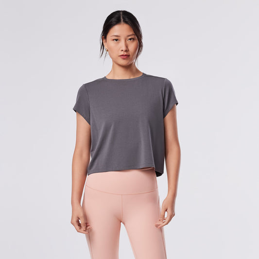 Relaxed Cap Sleeve Tee - Glacial