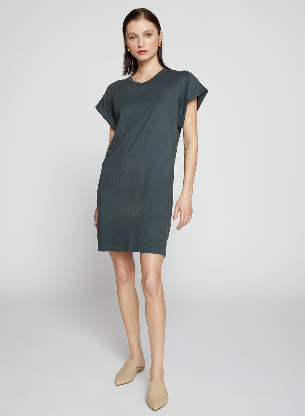 Cloud Jersey T-Shirt Dress - Verde