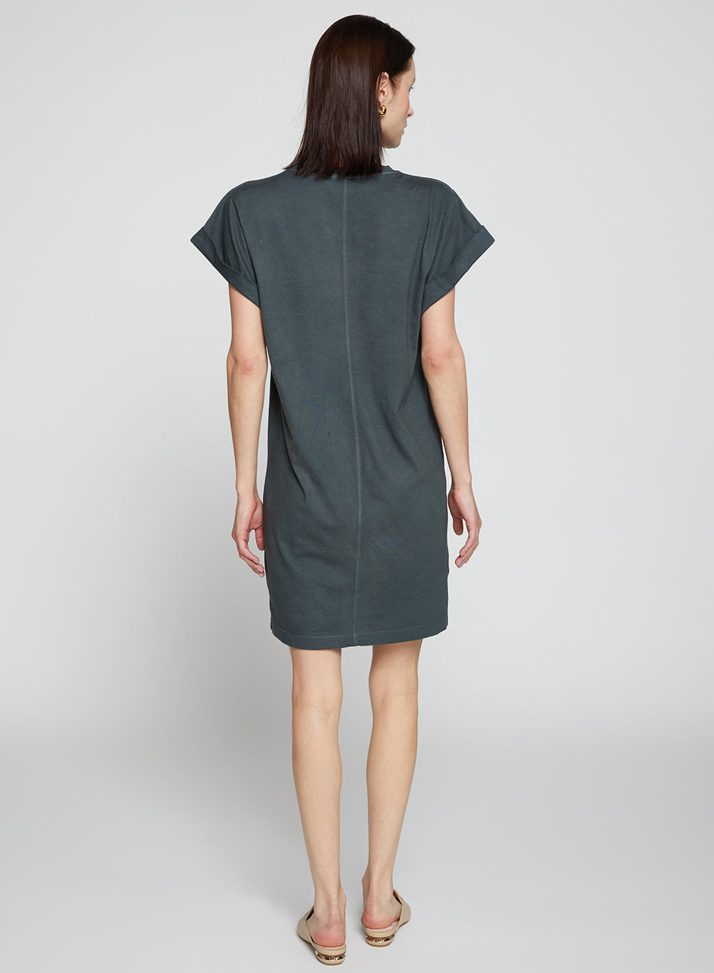 Cloud Jersey T-Shirt Dress - Verde