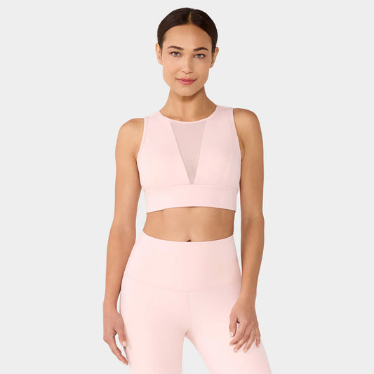 Mesh V Bra - Eyelet Embossed