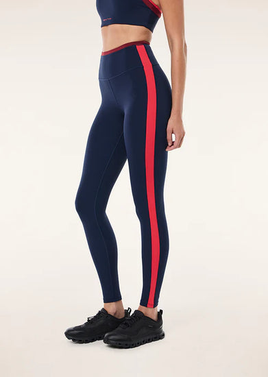 Convex Full Length Legging Dark Navy left angle close up