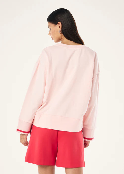 Courtside V-Neck Sweat - Petal