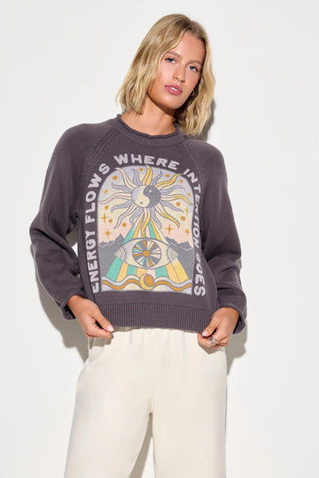 Energy Flow Seek Sweater - Vintage Black