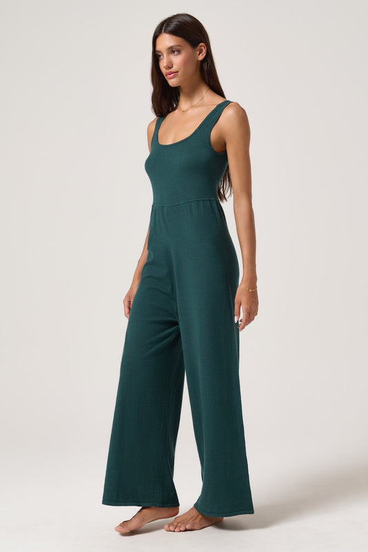 Boho Jumpsuit - Evergreen