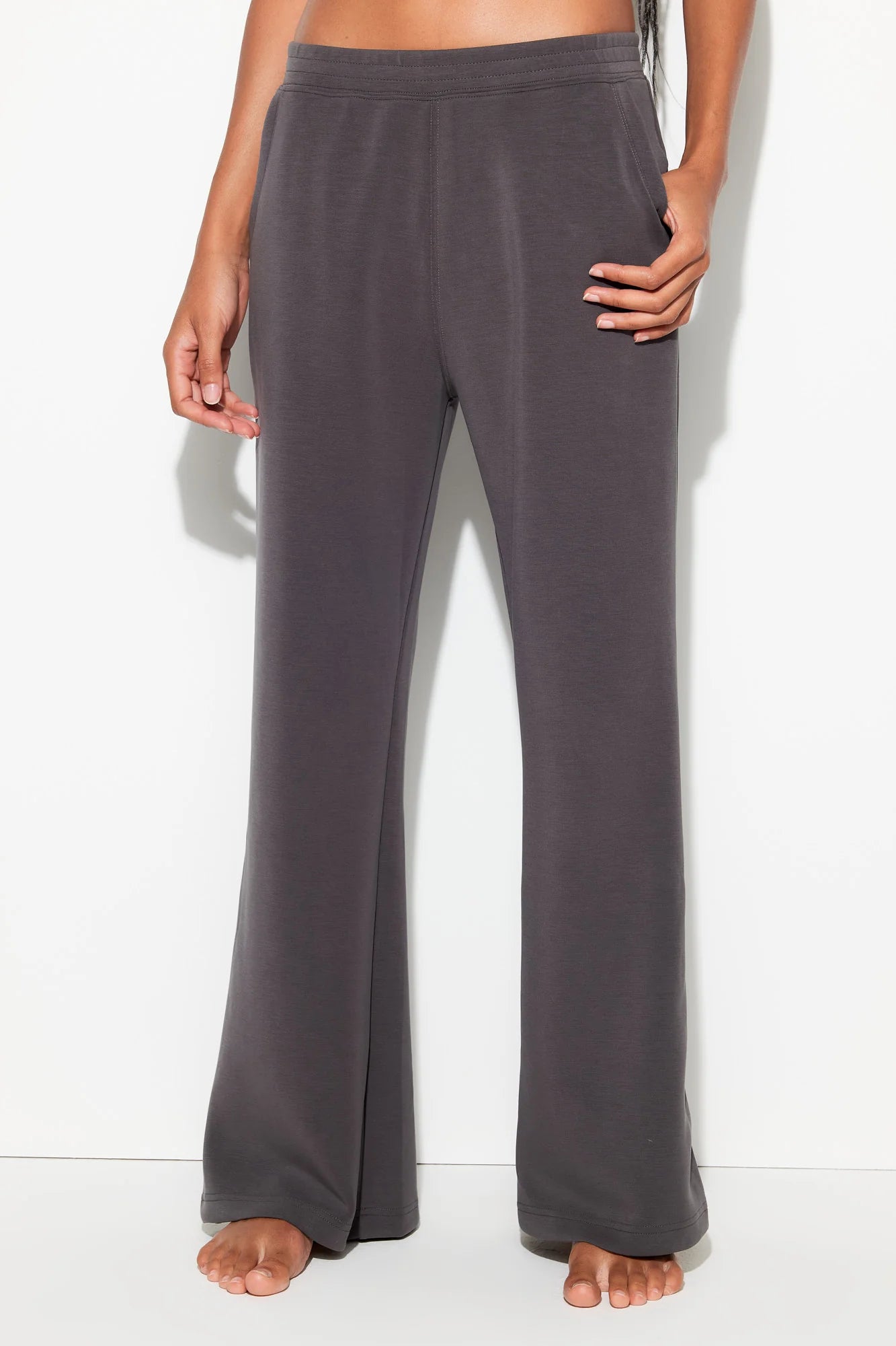 Jensen Wide Leg Pant - Ash