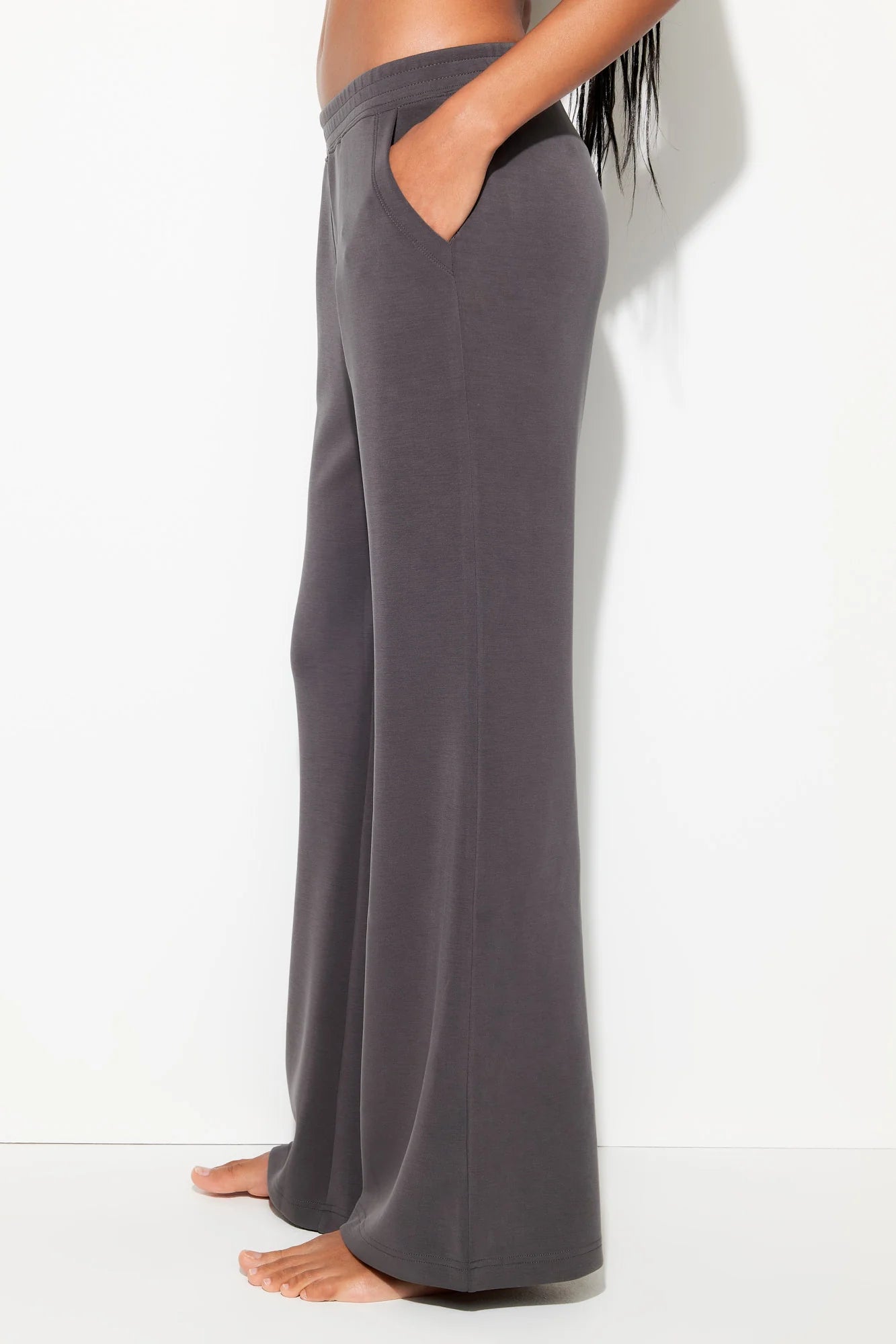 Jensen Wide Leg Pant - Ash