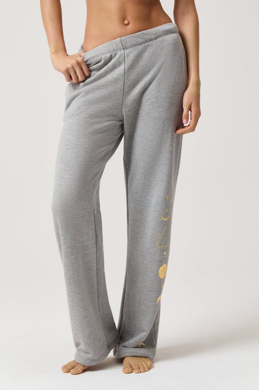 Sacred Phases Elise Pocket Pant - Heather Grey