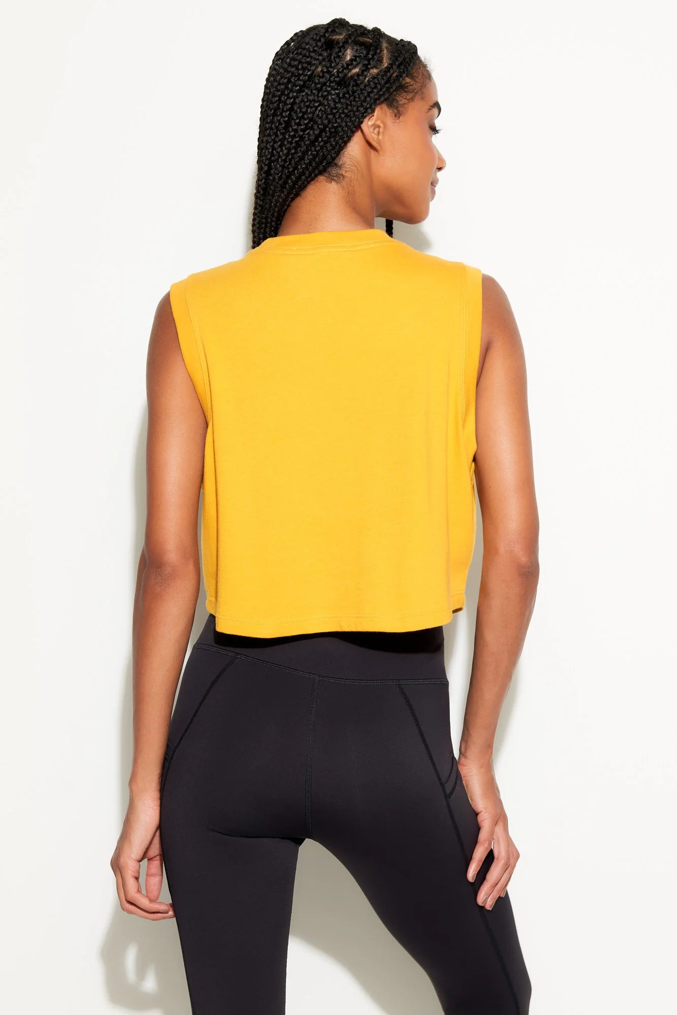 Yinyang Crawford Crop Tank - Sunny