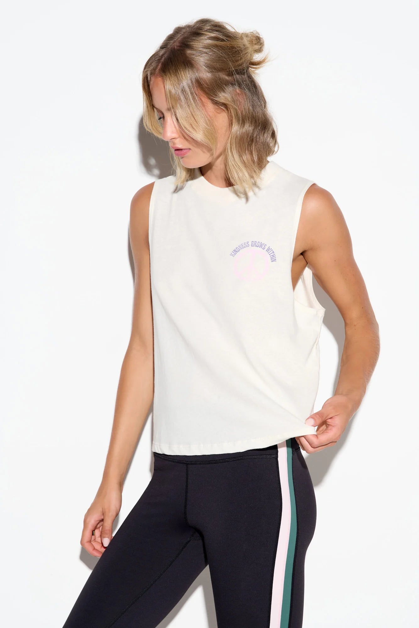 Grows Within Vibe Tank - Vintage White
