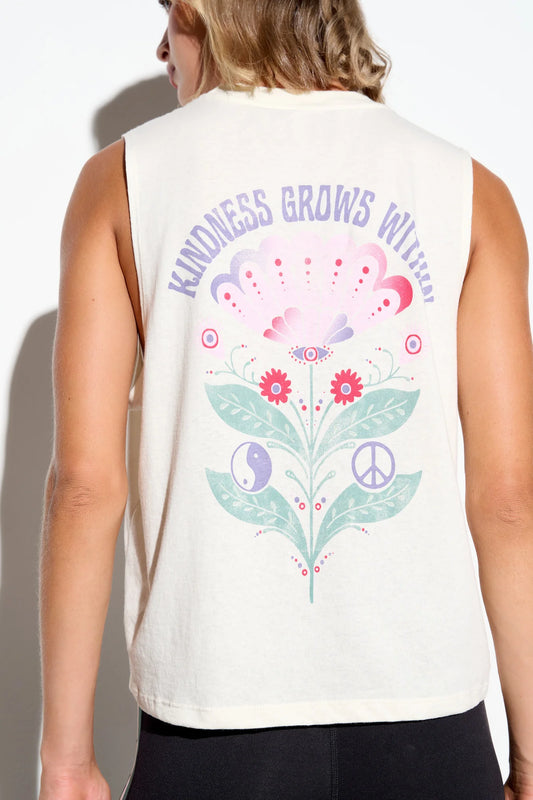 Grows Within Vibe Tank - Vintage White