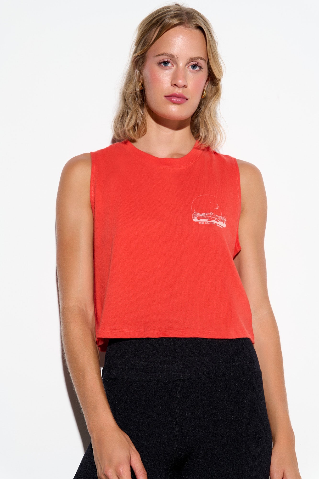 Joy Crawford Tank - Red Horizon