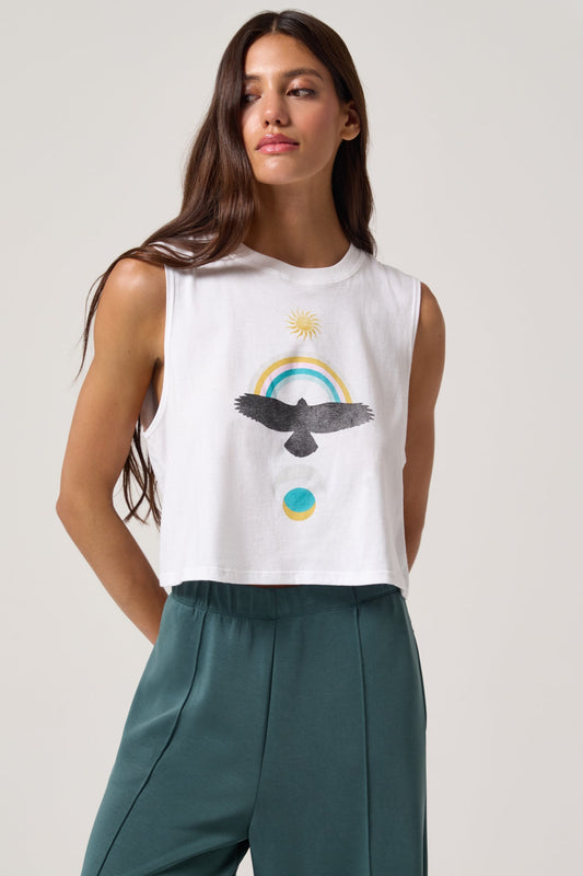 Sun Drifter Spirit Tank - White