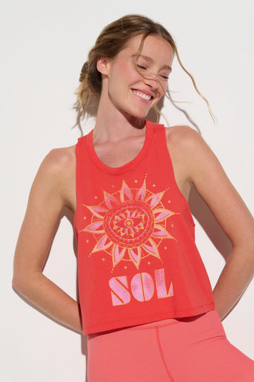Sol Comet Tank - Sunset Red