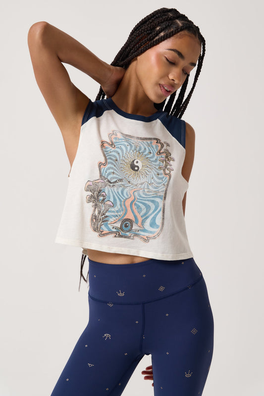 Cosmic Mirage Rally Tank - Vintage White