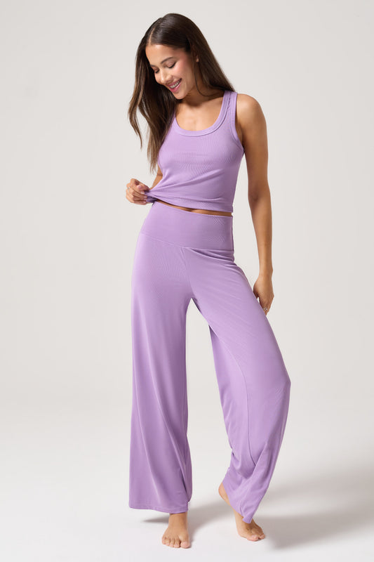 Zen Rib Iris Tank - Amethyst