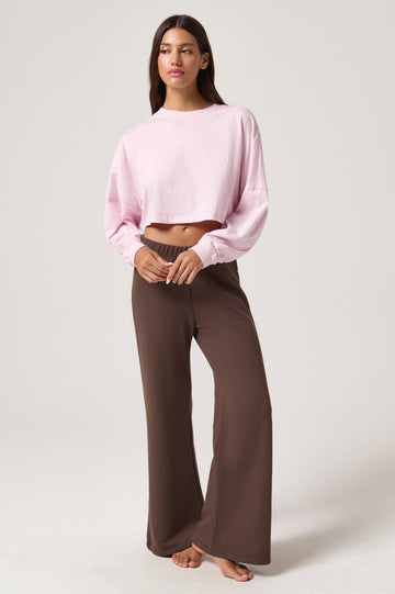 Wild Plume Sierra Crop Longsleeve - Dusty Rose