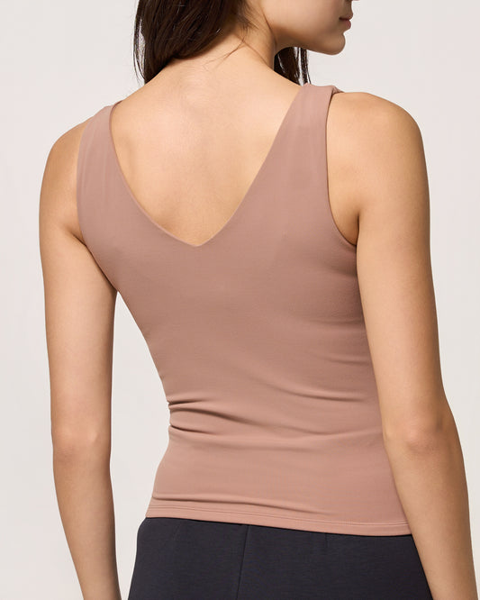 Cloud Reversible Tank - Brownie
