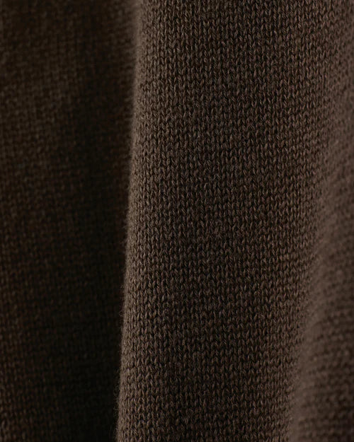 Commuter Crew Neck Sweater - Cafe Noir