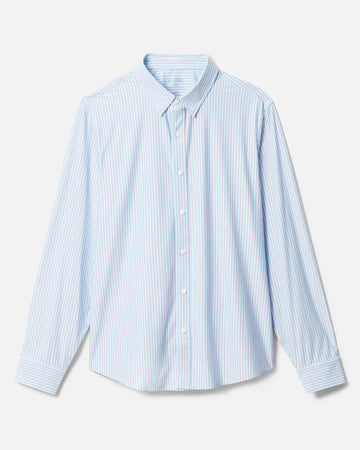 Mens Commuter Shirt Slim Fit - Light Blue/Burnt Coral Stripe Stellar Bodies ATL Mens Commuter Shirt Slim Fit - Light Blue/Burnt Coral Stripe Stellar Bodies ATL