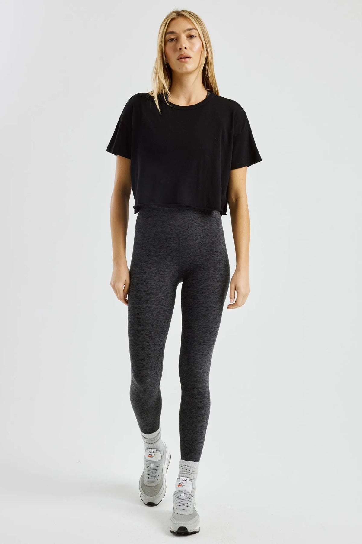 Cropped Tee - Black