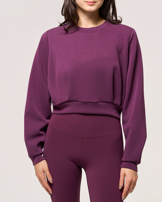 Dreamweave Pleated Crew Neck
