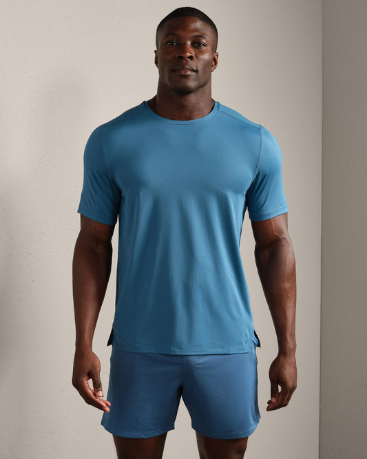 Mens Endure Tee - Ash Blue