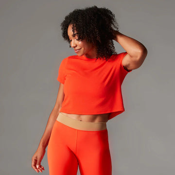 Ribbed Tee - Magma