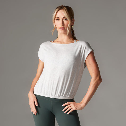 Voyage Boatneck Tee - Ash