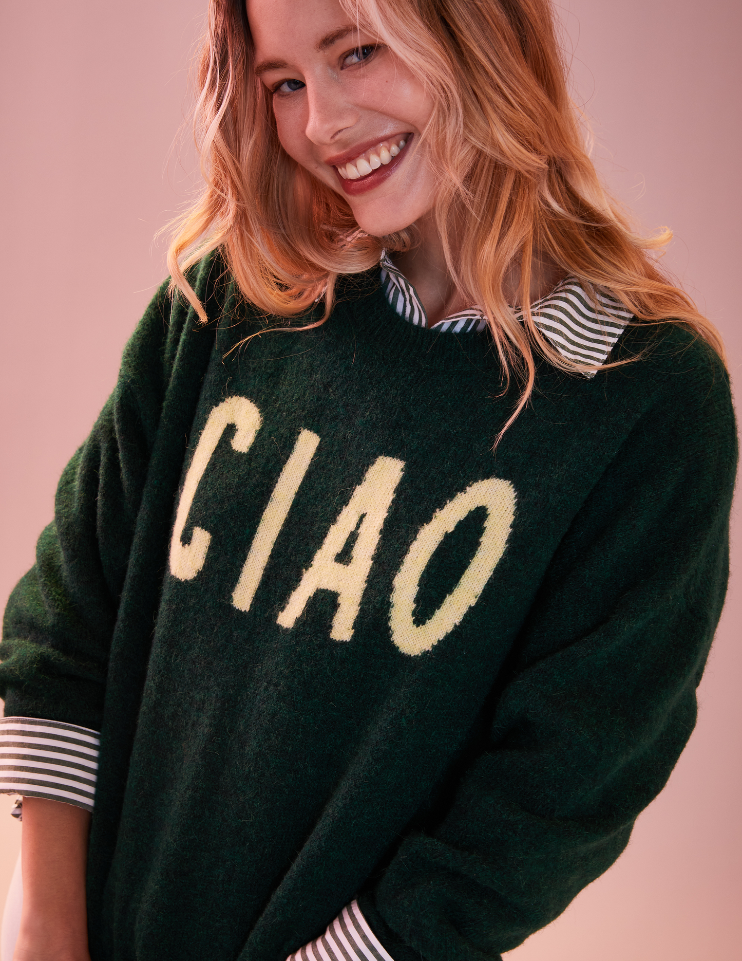 Ciao Crew Neck Sweater - Everglade