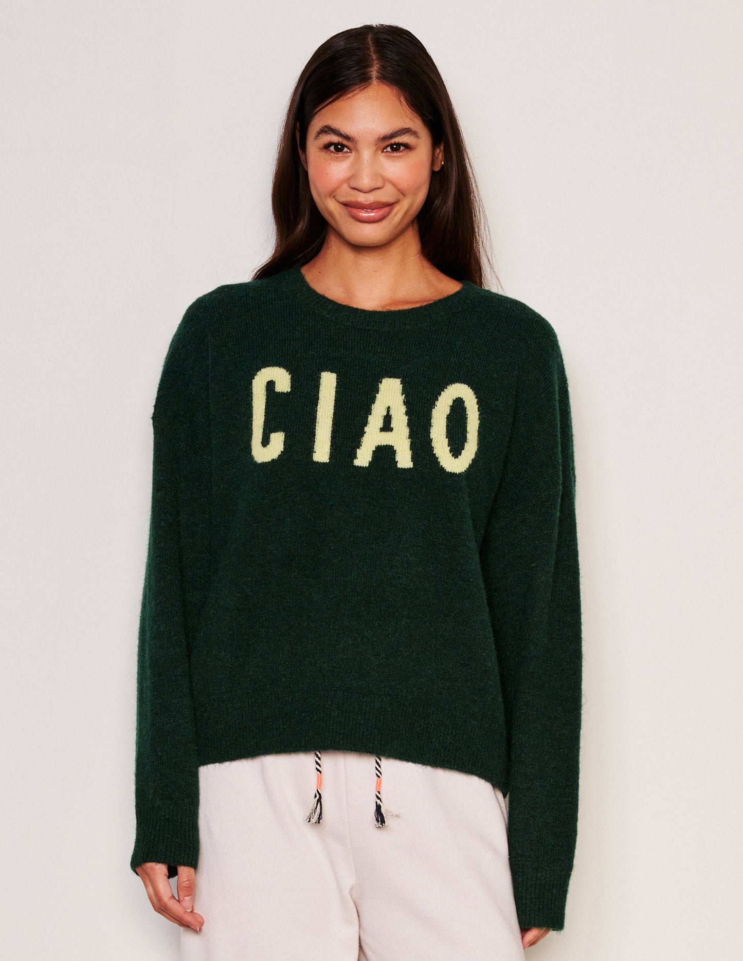 Ciao Crew Neck Sweater - Everglade